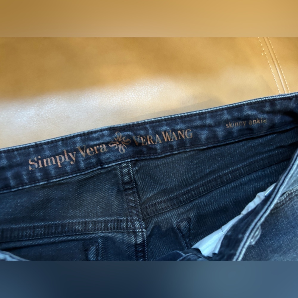 Vera Wang Deep Blue Skinny Jeans - Picture 3 of 4